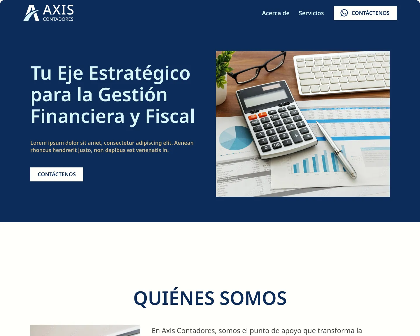 Sitio Web - Servicio Contadores