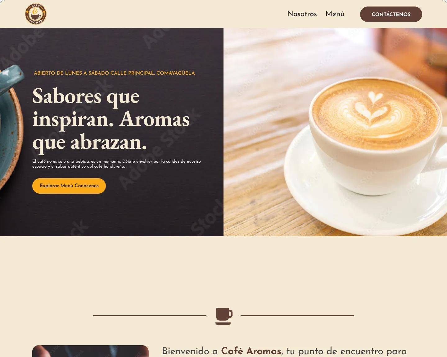 Sitio Web - Serviceio Coffee Shop